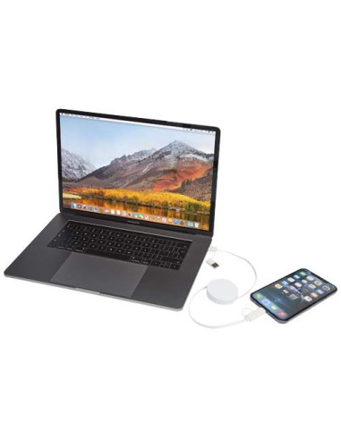 Cavo 5-in-1 in plastica riciclata retrattile da...
