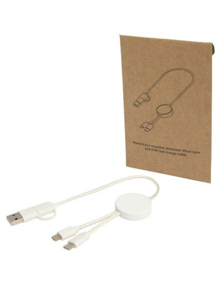 Cavo 5-in-1 in plastica riciclata da 30 cm per la sincronizzazione dei dati e la ricarica rapida da 27 W Citala