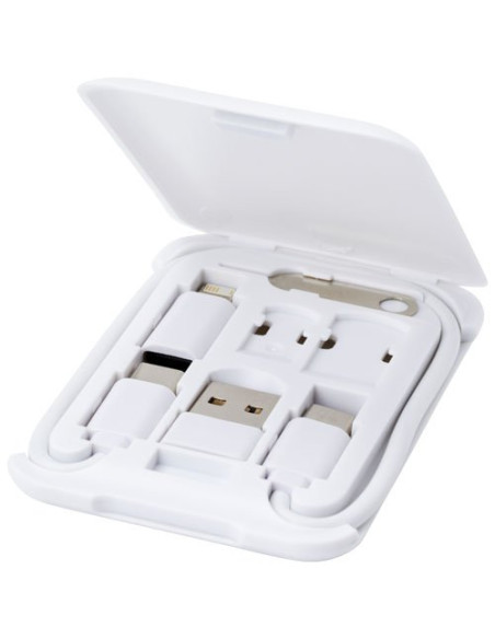 Cavo di ricarica modulare in plastica riciclata con supporto per telefono Savvy