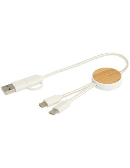 Cavo 5-in-1 in plastica riciclata da 30 cm