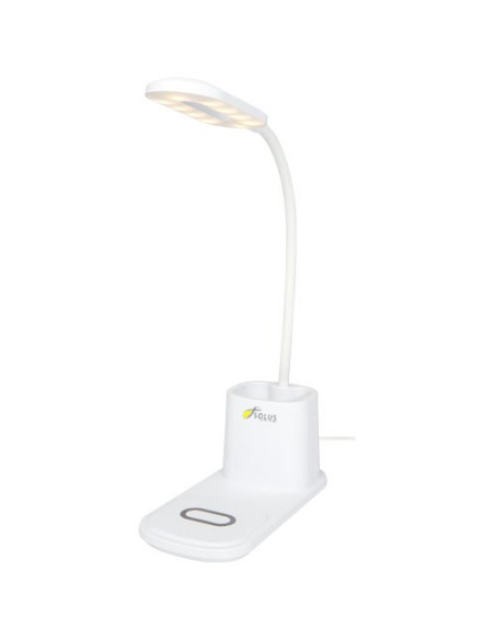 Lampada da scrivania con organizer e caricabatterie wireless Bright