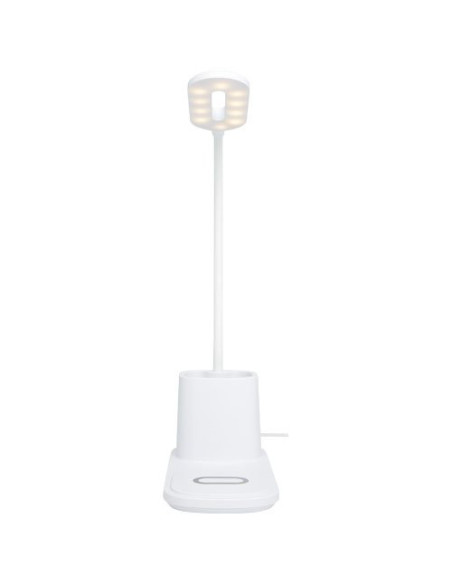 Lampada da scrivania con organizer e caricabatterie wireless Bright