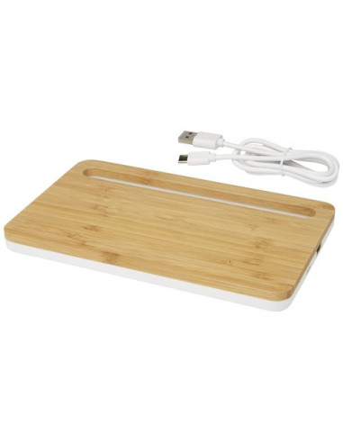 Caricabatterie wireless da 10 W in bambù Medake