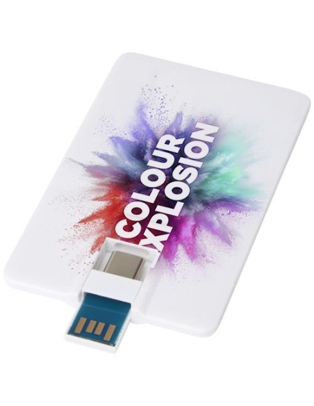 Chiavetta USB 3.0 da 64 GB con porta Tipo-C e USB-A Duo slim