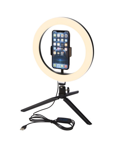 Anello luminoso per selfie e vlog con supporto...