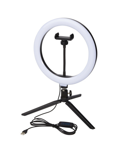 Anello luminoso per selfie e vlog con supporto per telefono e treppiede Studio