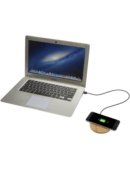Stazione di ricarica wireless da 5 Win bambù Essence