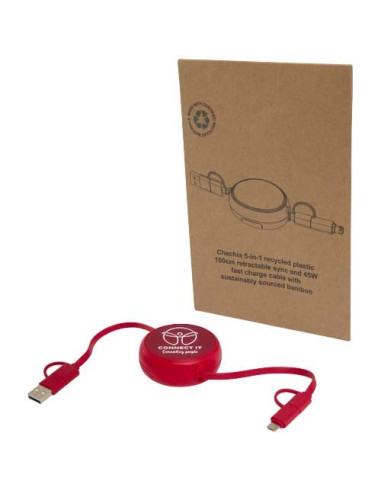 Cavo retrattile 5 in 1 da 100 cm in plastica...
