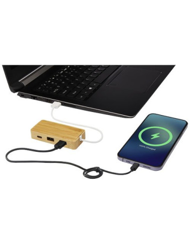 Hub USB in bambù Tapas