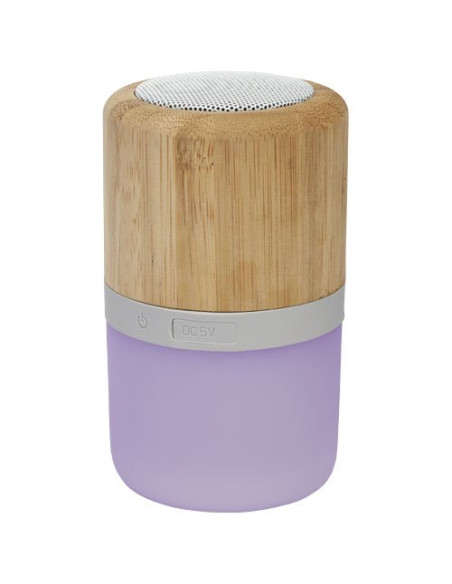 Speaker Bluetooth® in bambù Aurea con luce