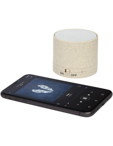 Altoparlante Bluetooth® Kikai realizzato con paglia di grano