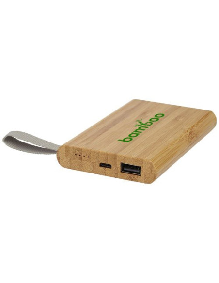 Power bank Tulda da 5000 mAh in bambù