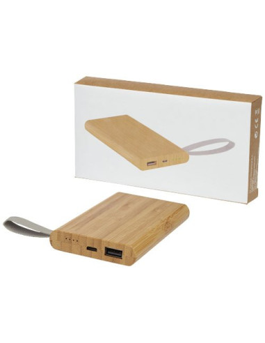 Power bank Tulda da 5000 mAh in bambù