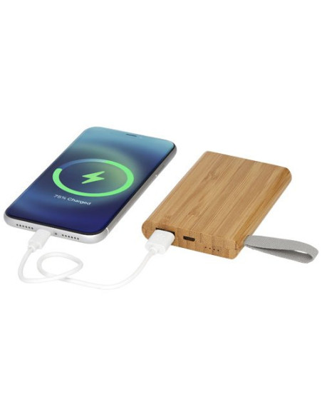 Power bank Tulda da 5000 mAh in bambù
