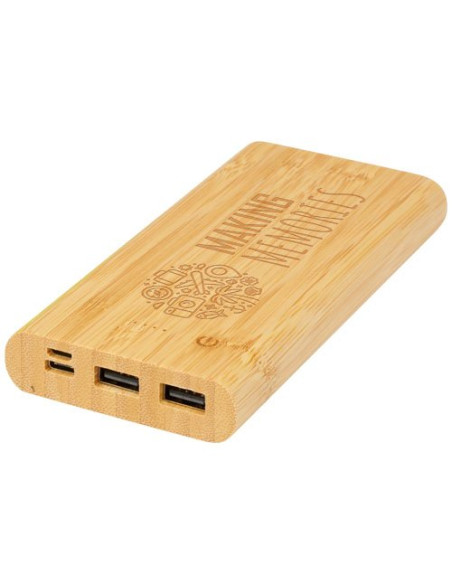 Power bank Tulda da 10,000 mAh in bambù