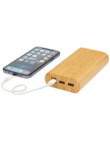 Power bank Tulda da 20,000 mAh in bambù