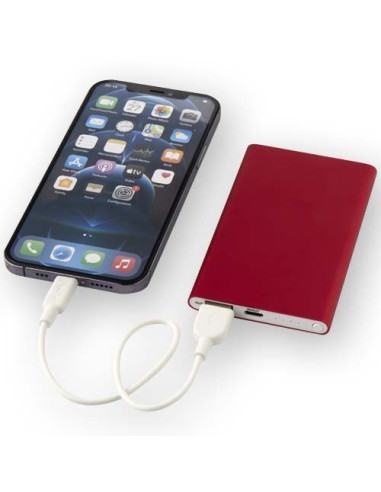 Power bank in alluminio riciclato da 4000 mAh...