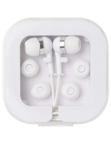 Auricolari tipo C cablati con astuccio in plastica riciclata Dofida