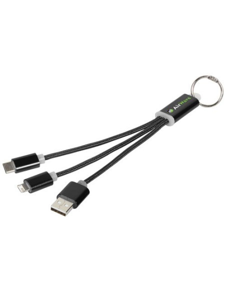 Cavo di ricarica 3 in 1 Metal con clip