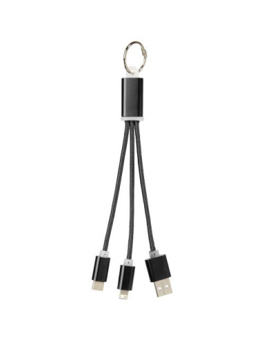 Cavo di ricarica 3 in 1 Metal con clip