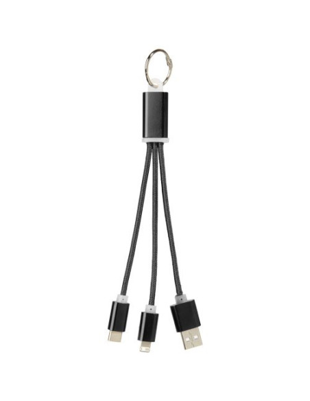 Cavo di ricarica 3 in 1 Metal con clip