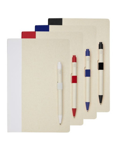 Set blocco note formato A5 e penna a sfera...