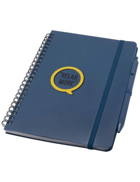 Blocco note formato A5 con copertina rigida in plastica