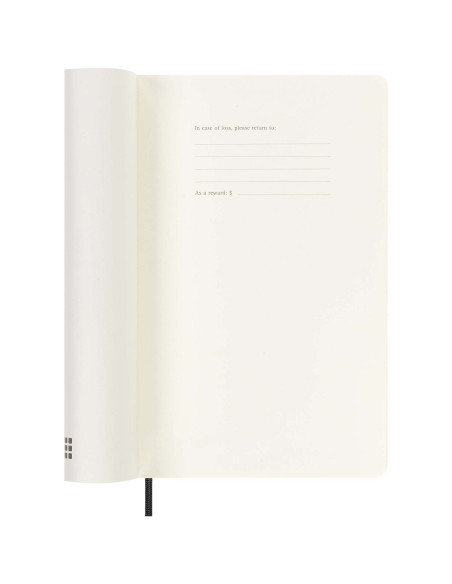 Agenda settimanale formato L 12 mesi con copertina morbida 100%VEGEA® Boa Moleskine