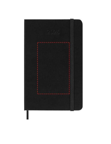 Agenda settimanale tascabile 12 mesi formato orizzontale con copertina rigida Moleskine