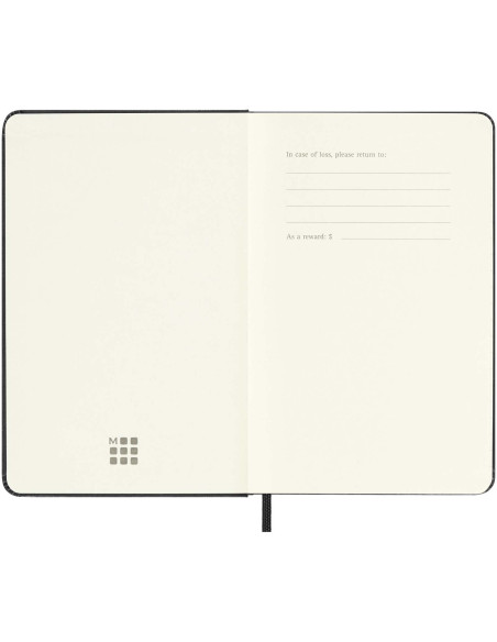 Agenda settimanale tascabile 12 mesi formato orizzontale con copertina rigida Moleskine