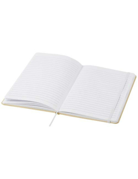 Blocco note formato A5 con copertina rigida di cartone riciclato Nelida