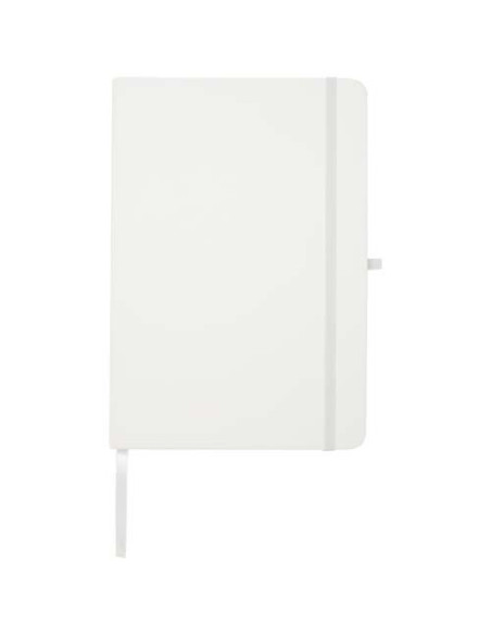 Blocco note formato A5 con copertina rigida in materiale riciclato e pagine a righe Teak