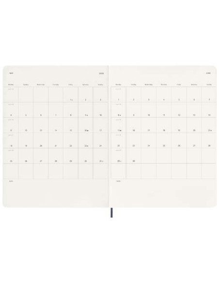 Blocco note 12 mesi formato XL con copertina morbida Moleskine