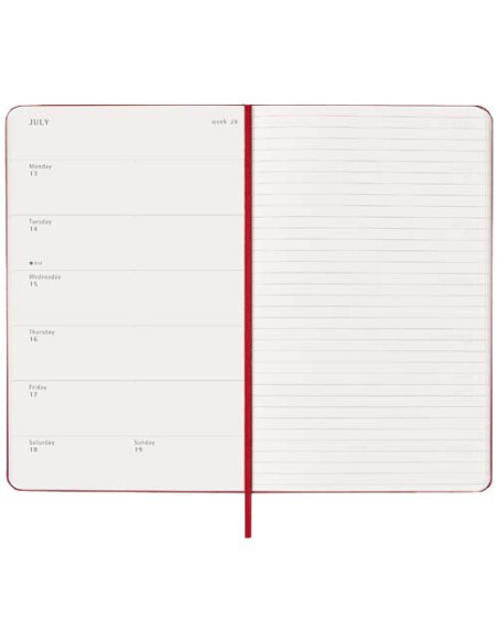 Agenda settimanale 12 mesi formato L con copertina rigida Moleskine