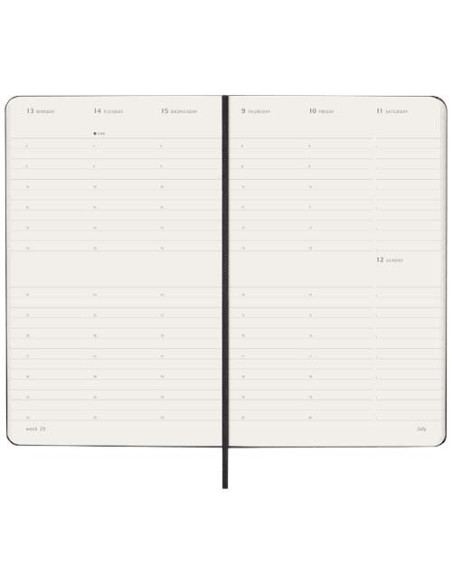 Agenda verticale 12 mesi formato L con copertina rigida Moleskine