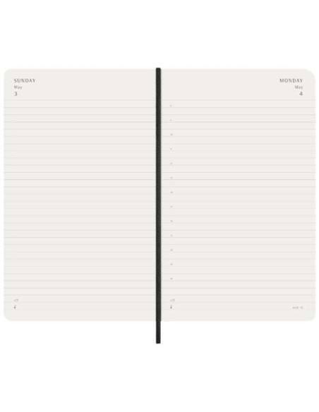 Agenda giornaliera 12 mesi con copertina morbida Moleskine