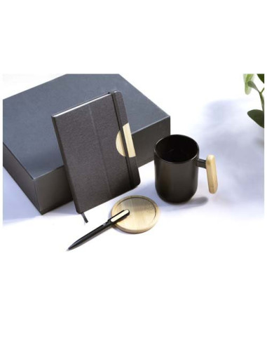 Set regalo con blocco note formato A5 con...