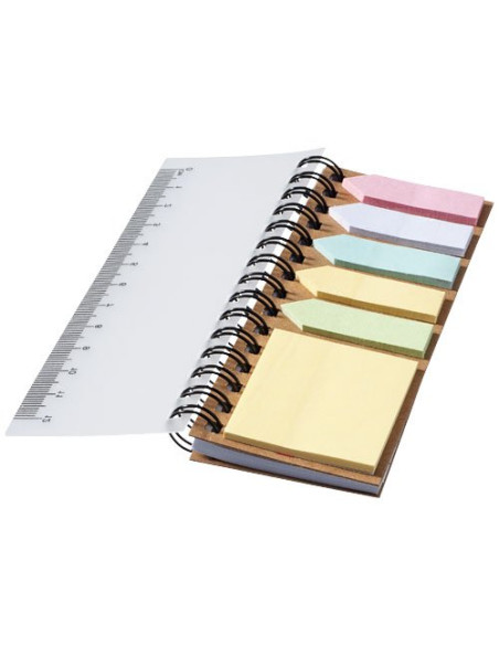 Blocco note a spirale con foglietti adesivi colorati Spinner