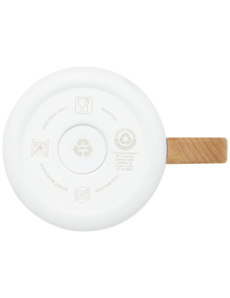 Tazza in acciaio inossidabile riciclato certificato RCS da 360 ml con isolamento sottovuoto in rame Bjorn