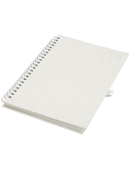 Blocco note a spirale Dairy Dream in formato A5 realizzato con cartoni del latte riciclati