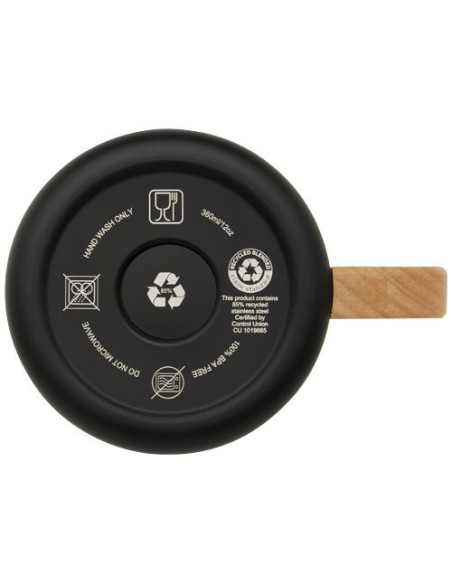 Tazza in acciaio inossidabile riciclato certificato RCS da 360 ml con isolamento sottovuoto in rame Bjorn
