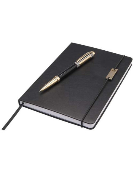 Set penne roller e blocco note in formato A5 Legato-inchiostro blu