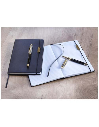 Set penne roller e blocco note in formato A5...