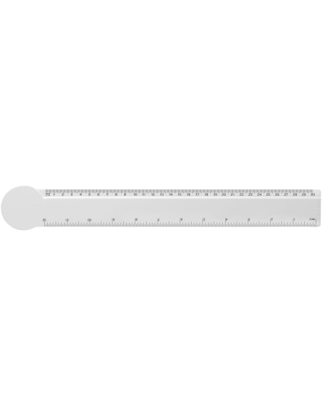 Righello da 30 cm in plastica riciclata a forma di cerchio Tait