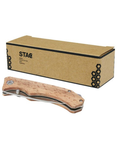 Coltello tascabile Dave in legno con clip per...