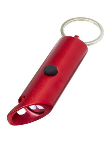 Portachiavi con torcia a LED e apribottiglie in...