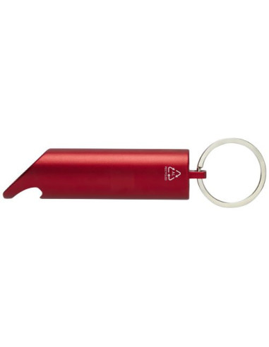 Portachiavi con torcia a LED e apribottiglie in...