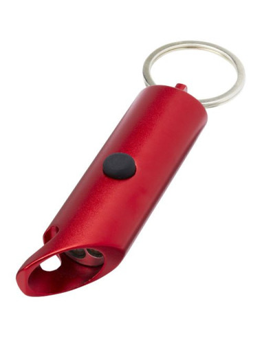 Portachiavi con torcia a LED e apribottiglie in...