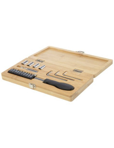 Set di utensili in bambù/plastica riciclata da 19 pezzi...