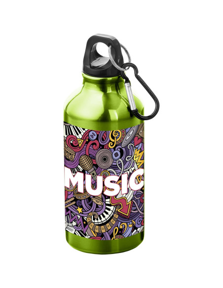 Borraccia sportiva in alluminio con moschettone da 400 ml Oregon